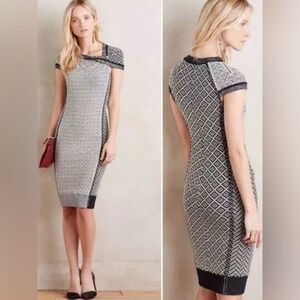 BYRON LARS Beautymark Anthropologie Josette Bodycon Pencil Dress Sz 12‎
